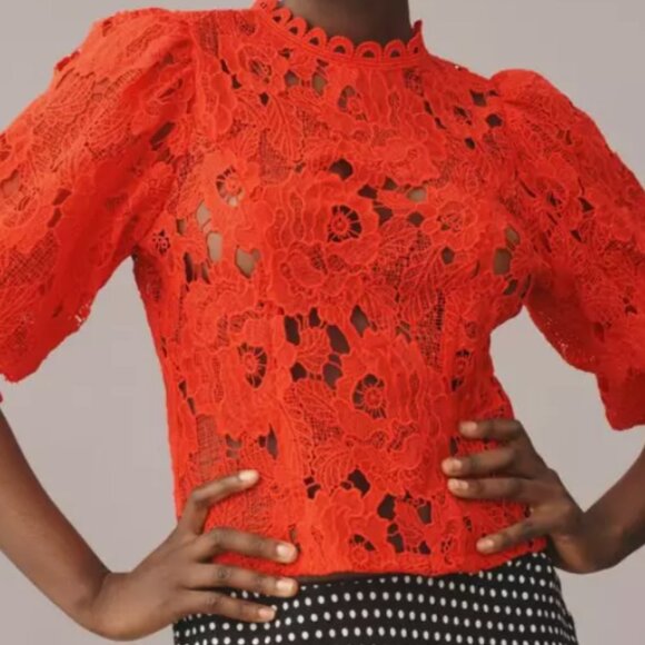 Brand New Sarah Hann Lace Blouse - Picture 5 of 12